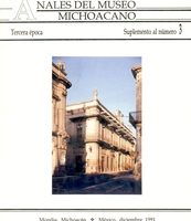 ANALES DEL MUSEO MICHOACANO SUPLEMENTO AL NO. 3; 3RA. ÉPOCA