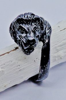Anillo Black Silver León Etrusco