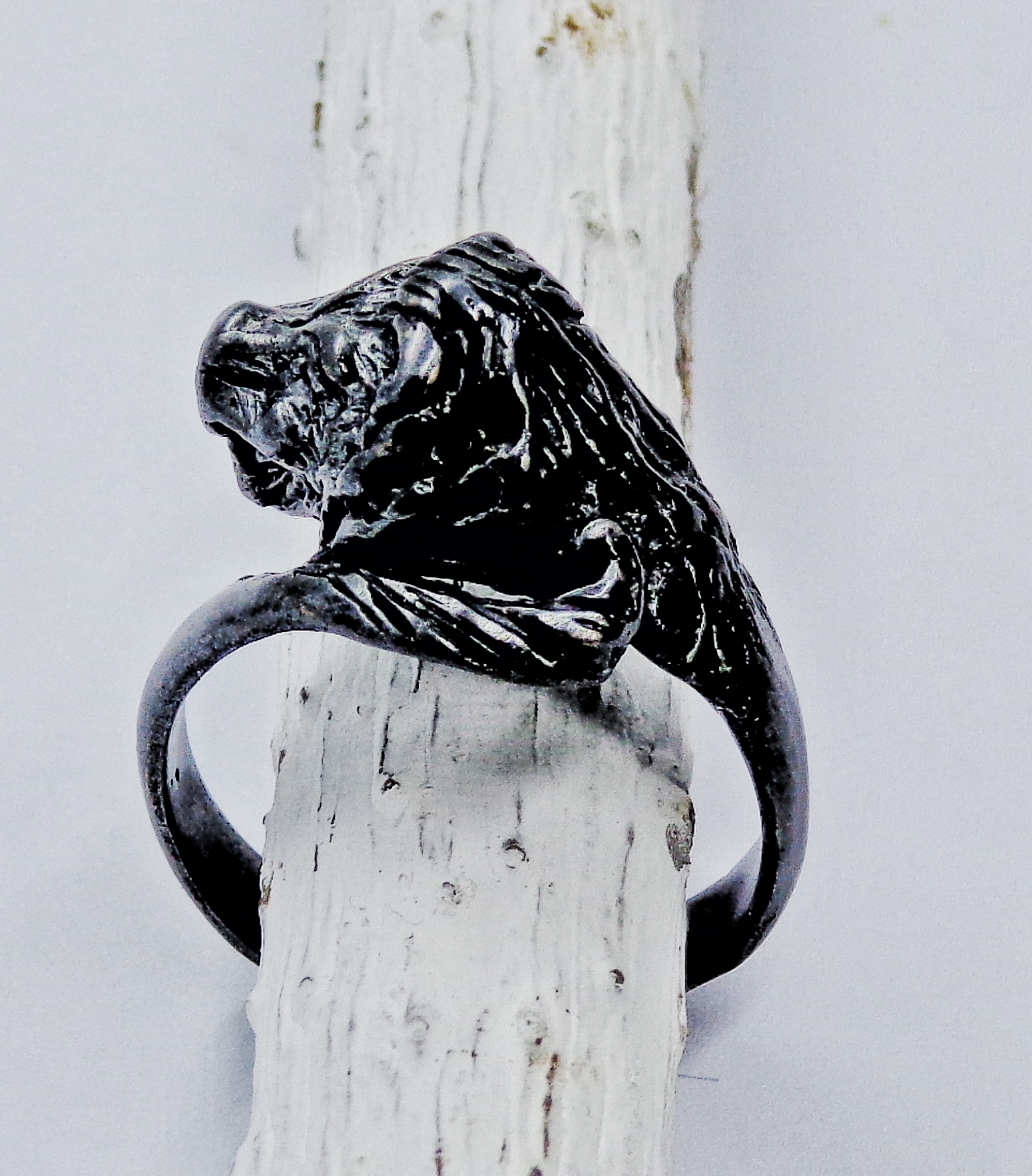 Anillo Black Silver León Etrusco - Imagen 3
