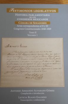 TESTIMONIOS LEGISLATIVOS CÁMARA DE SENADORES TOMO II