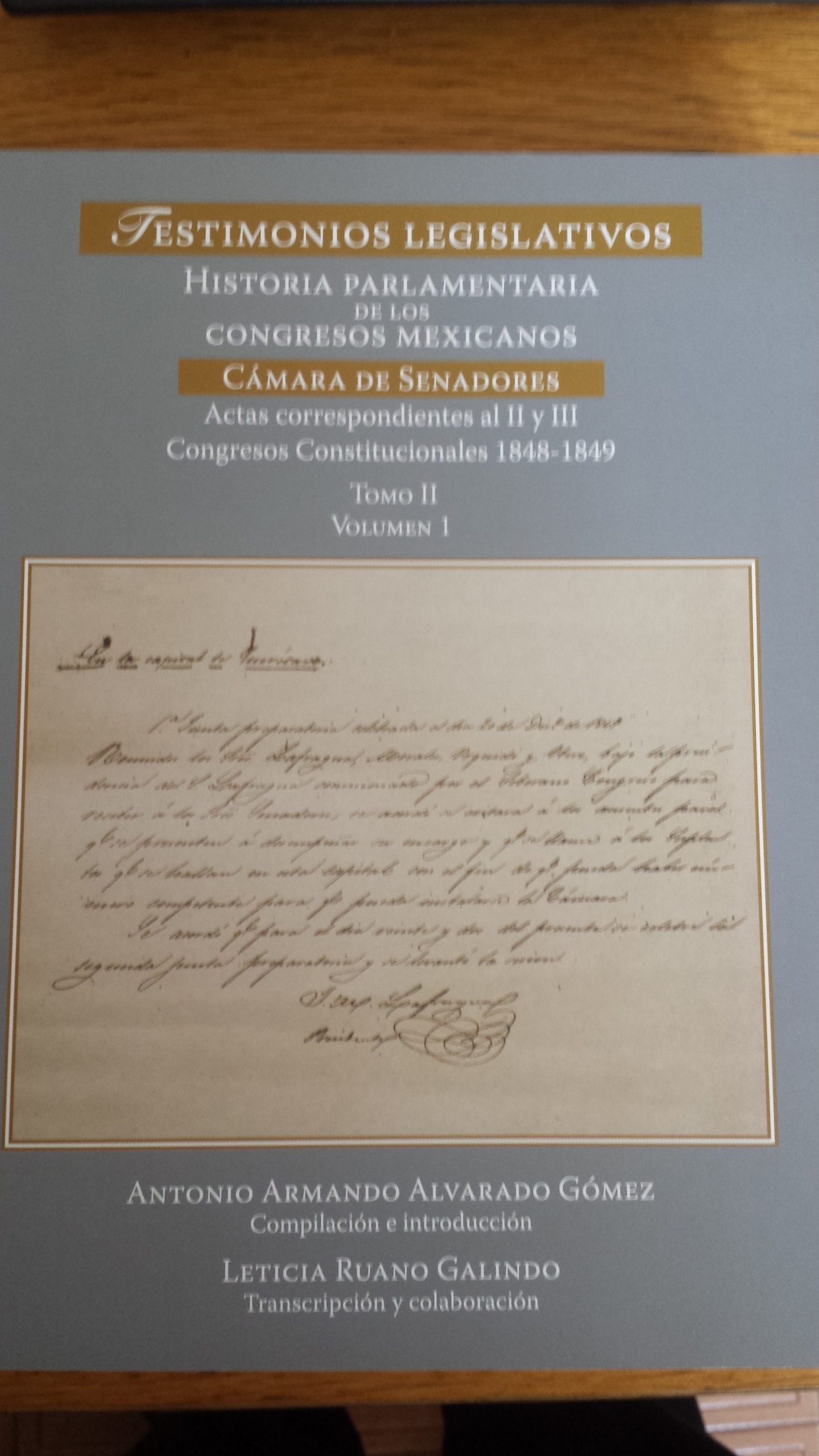 TESTIMONIOS LEGISLATIVOS CÁMARA DE SENADORES TOMO II