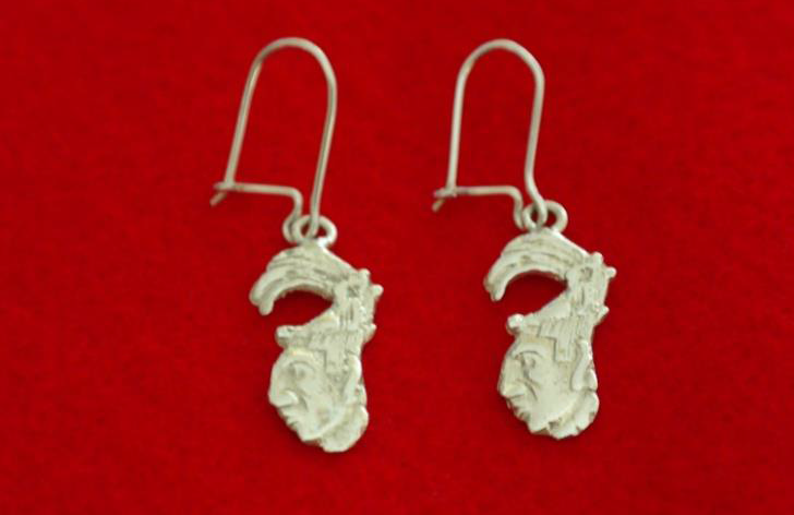 ARETES CABEZA DE PALENQUE