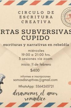 CARTAS SUBVERSIVAS A CUPIDO (taller)